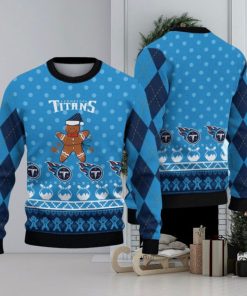 Tennessee Titans Christmas Gingerbread Man Limited Edition Ugly Sweater