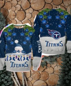 Tennessee Titans Christmas Santa Ugly Sweater For Fans AOP Gift Holidays