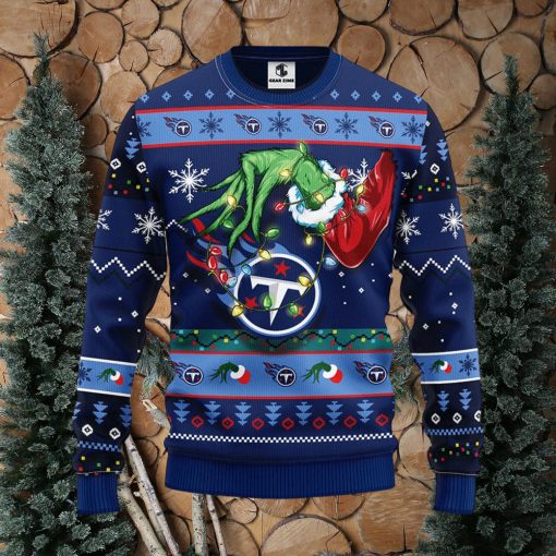 Tennessee Titans Grinch Christmas Ugly Sweater