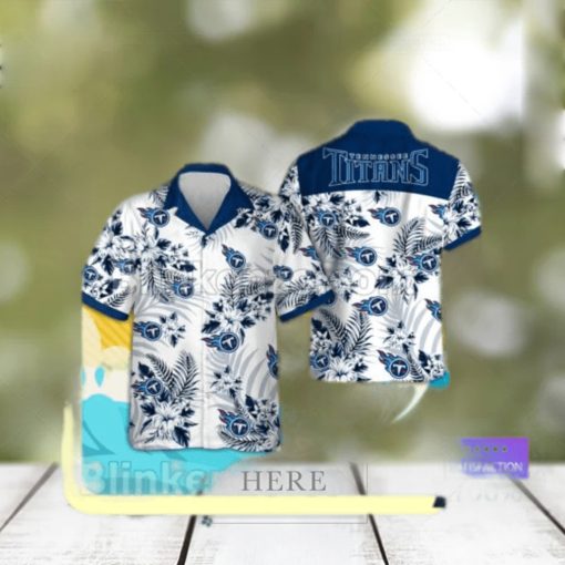 Tennessee Titans Logo Aloha Tropical Shirt