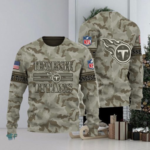 Tennessee Titans Logo NFL Camo New Style 3D Sweater Gift For Christmas