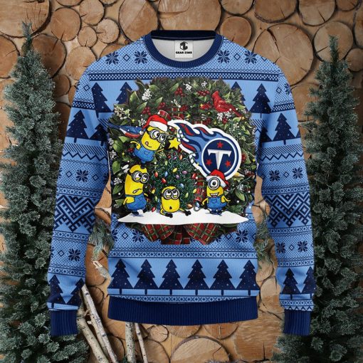 Tennessee Titans Minion Christmas Ugly Sweater