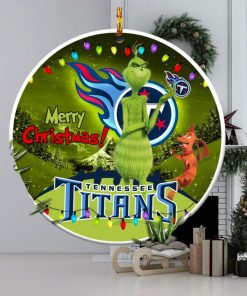 Tennessee Titans NFL Funny Grinch Christmas Ornaments