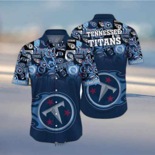 Tennessee Titans NFL Hawaiian Shirt Trends Summer Short Sleeve Button Down Shirt For Sports Fans Hot Trend 2023