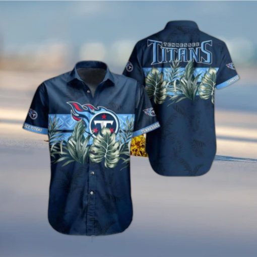 Tennessee Titans NFL Hawaiian Shirt Tropical Pattern Graphic Gift For Fan NFL Enthusiast Hot Trend 2023