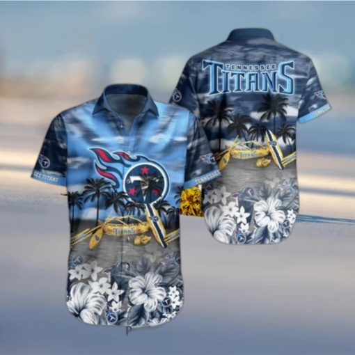 Tennessee Titans NFL Hawaiian Shirt Tropical Pattern Summer For NFL Football Fans Hot Trend 2023