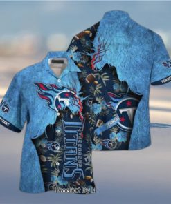 Tennessee Titans NFL Hawaiian Shirt Tropical Print Sumer Gift For Fans Hot Trend