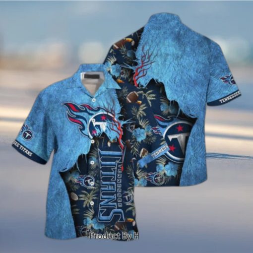 Tennessee Titans NFL Hawaiian Shirt Tropical Print Sumer Gift For Fans Hot Trend