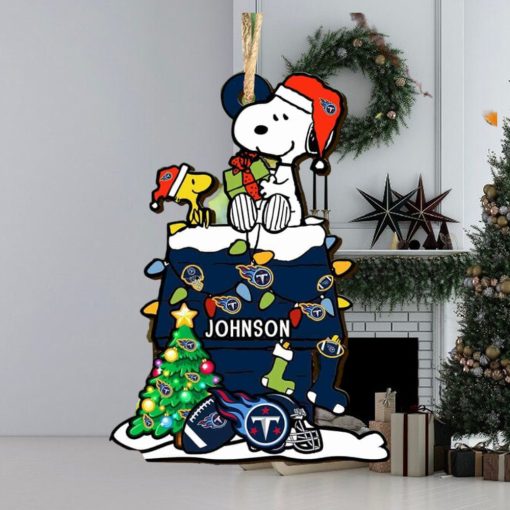 Tennessee Titans NFL Snoopy Ornament Personalized Christmas 2023 Holidays