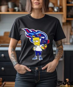 Tennessee Titans NFL X Bart Simpson cartoon shirt