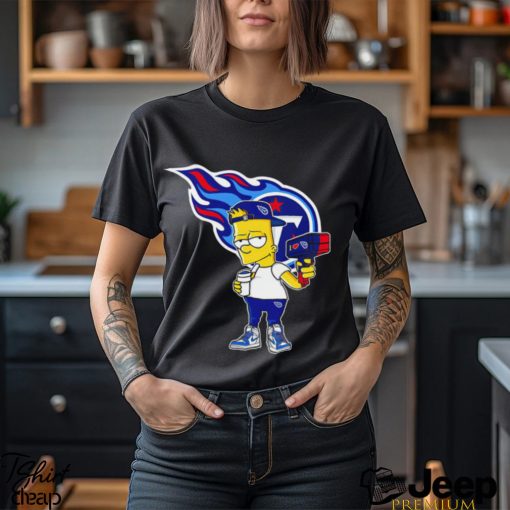 Tennessee Titans NFL X Bart Simpson cartoon shirt