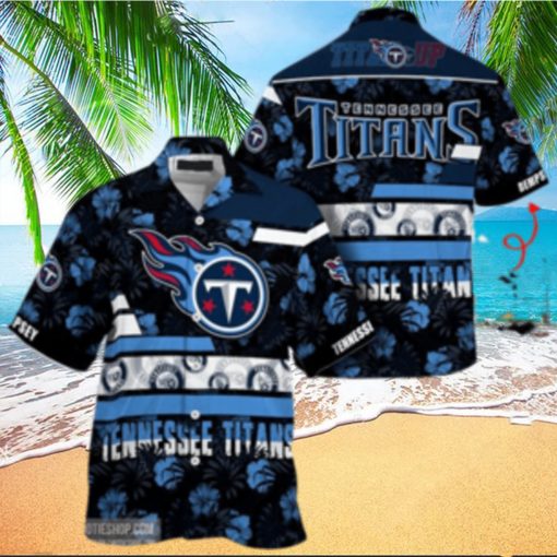 Tennessee Titans Nfl Hawaiian Shirt   Short  T Shirt Hawaiian Pattern Print