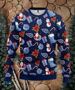 Tennessee Titans Santa Claus Snowman Christmas Ugly Sweater