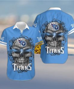 Tennessee Titans Skull Carved Hawaiian Shirt Men Women Gift For Halloween
