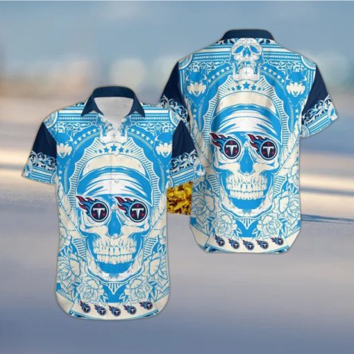 Tennessee Titans Skull Diamon Hawaiian Shirt Gift For Halloween