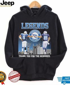 Tennessee Titans Steve McNair Vs Frank Wycheck Legends Thank You For The Memories Signatures Shirt