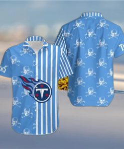 Tennessee Titans Stripes and Skull Danger Hawaiian Shirt Gift For Halloween