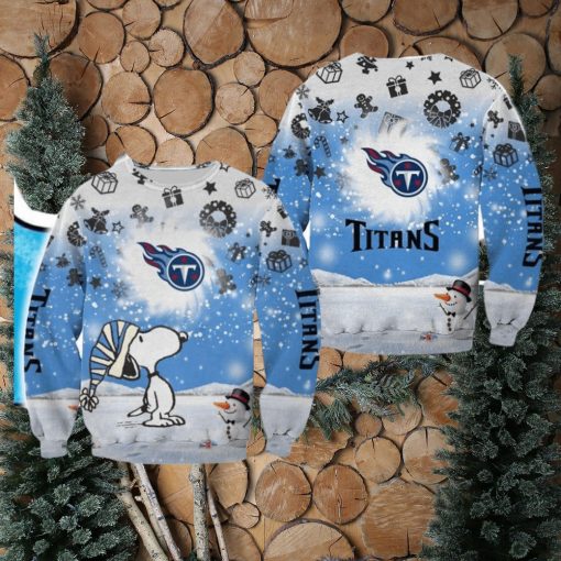 Tennessee Titans Xmas Snoopy Ugly Sweater For Fans Best Gift Christmas