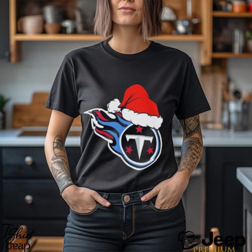 Tennessee Titans logo Santa Hat Christmas 2023 Shirt