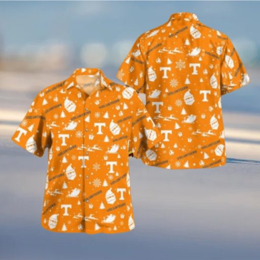 Tennessee Volunteers Christmas Pattern Button Shirt, Tennessee Volunteers Merch