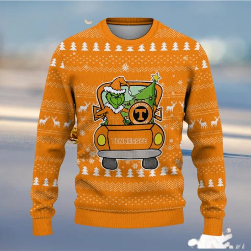 Tennessee Volunteers Christmas Sweater Grinch Driving Funny Gift Fans