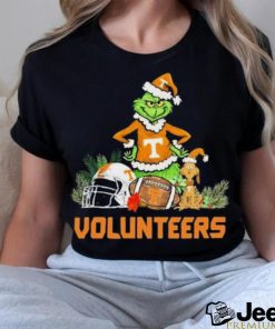 Tennessee Volunteers Santa Grinch And Santa Dog Christmas Shirt