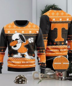 Tennessee Volunteers Snoopy Dabbing Ugly Christmas Sweater Perfect Holiday Gift