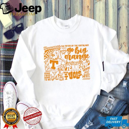 Tennessee Volunteers est. 1794 the pride of the southland Rocky top go big orange mascot shirt