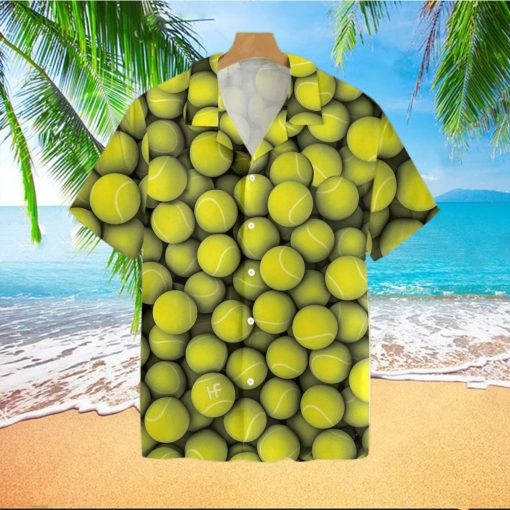 Tennis Ball Pattern Tropical Hawaiian Shirt For Men And Women