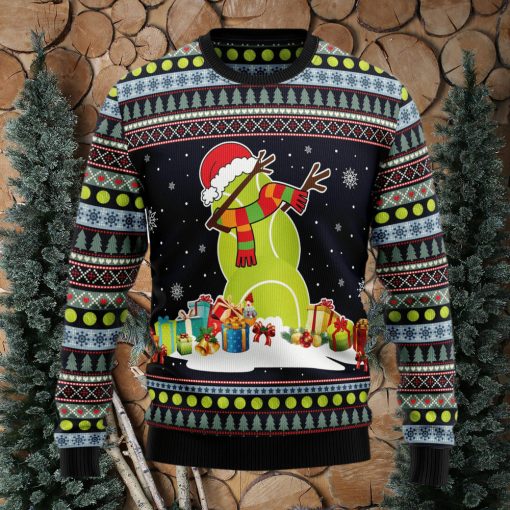 Tennis Snowman Ugly Christmas Sweater Thankgiving Gift Men Women