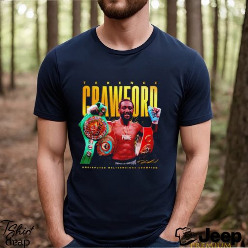 Terence Crawford Boxing Undisputed welterweight champion signature shirt