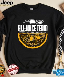 Terez Paylor All Juice Team effort attitude performance Lemon shirt