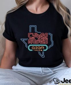 Tesla Cyber Rodeo Giga Texas Map t shirt