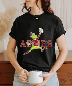 Texas Aggies Santa Grinch Air Jordan Rugby Christmas Shirt