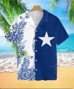 Texas Flag Bluebonnets Ver4 Tropical Hawaiian Shirt For Men And Women