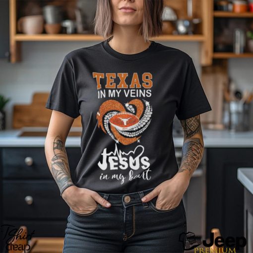 Texas In My Veins Jesus In My Heart Diamond 2023 shirt