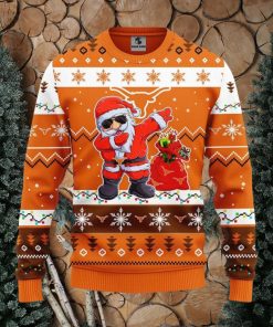 Texas Longhorns Dabbing Santa Claus Christmas Ugly Sweater Sport Christmas Gift Ideas