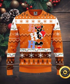 Texas Longhorns Hohoho Mickey Christmas Ugly Sweater