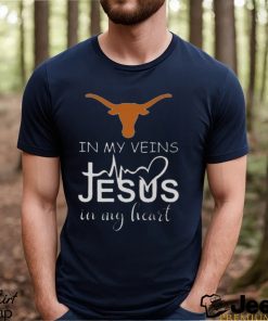 Texas Longhorns Logo 2023 In My Veins Jesus In My Heart shirt