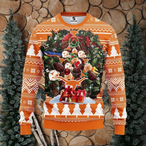 Texas Longhorns Tree Ugly Christmas Ugly Sweater Christmas Gift Ideas For Fans