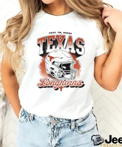 Texas Longhorns hook ’em horns helmet retro shirt