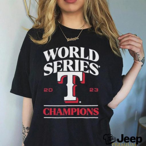 Texas Rangers 2023 World Series Champions Signature Roster Shirt