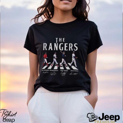 Texas Rangers Abbey Road Signatures 2023 Shirt