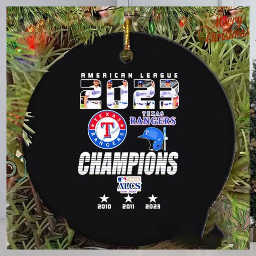 Texas Rangers American League Championship series 2023 ornament