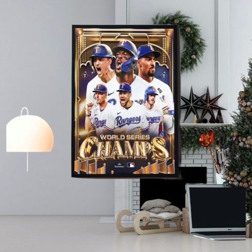 Texas Rangers Are MLB 2023 World Series Champions Home Decor Poster Canvas