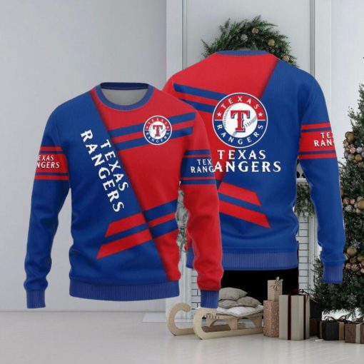 Texas Rangers Basic Pattern New Style Knitted Sweater