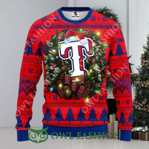 Texas Rangers Big Logo Ugly Christmas Sweater