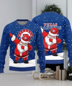 Texas Rangers Dab Santa Ugly Christmas Sweater