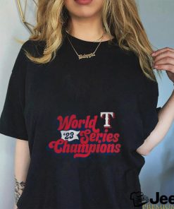 Texas Rangers Fanatics Branded Women's 2023 World Series Champions shirt