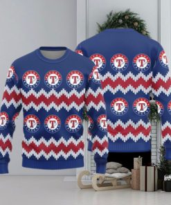 Texas Rangers Logo Knitted Pattern Ugly Christmas SweaterTexas Rangers Logo Knitted Pattern Ugly Christmas Sweater